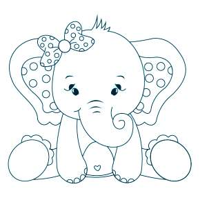 Раскраска Слоны Раскраска Слоны