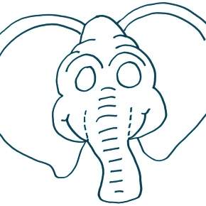 Раскраска Слоны Раскраска Слоны