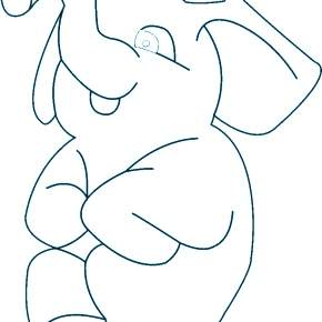 Раскраска Слоны Раскраска Слоны