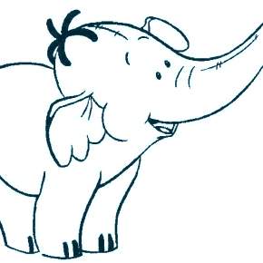 Раскраска Слоны Раскраска Слоны