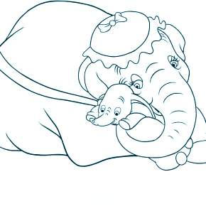 Раскраска Слоны Раскраска Слоны