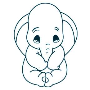 Раскраска Слоны Раскраска Слоны