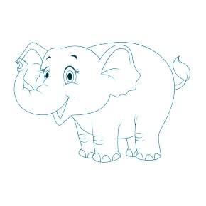 Раскраска Слоны Раскраска Слоны