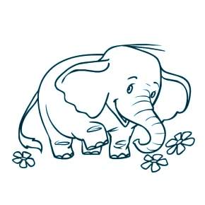 Раскраска Слоны Раскраска Слоны