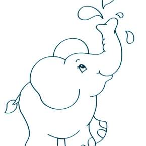 Раскраска Слоны Раскраска Слоны