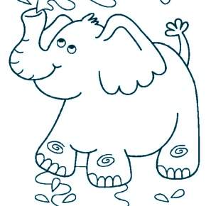 Раскраска Слоны Раскраска Слоны