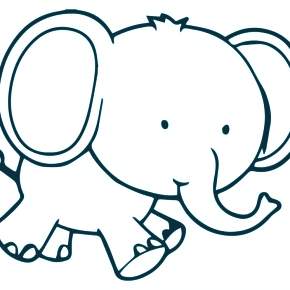 Раскраска Слоны Раскраска Слоны