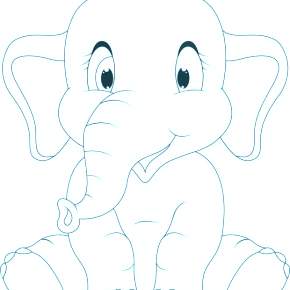 Раскраска Слоны Раскраска Слоны