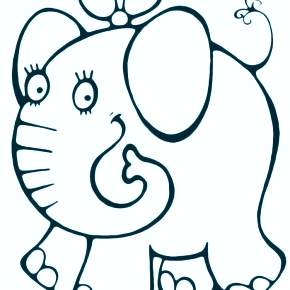 Раскраска Слоны Раскраска Слоны