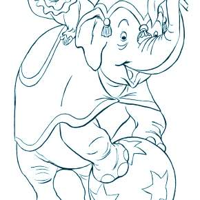 Раскраска Слоны Раскраска Слоны