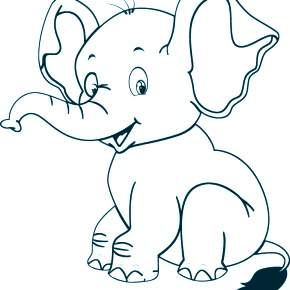 Раскраска Слоны Раскраска Слоны
