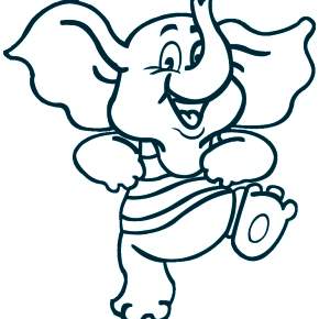 Раскраска Слоны Раскраска Слоны