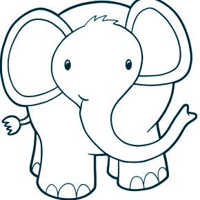 Раскраска Слоны Раскраска Слоны