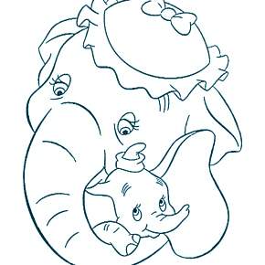 Раскраска Слоны Раскраска Слоны