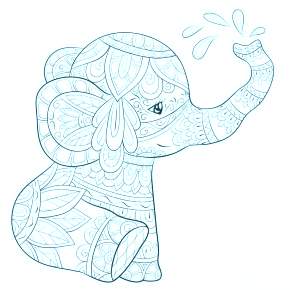 Раскраска Слоны Раскраска Слоны
