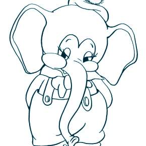 Раскраска Слоны Раскраска Слоны