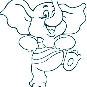 Раскраска Слоны Раскраска Слоны