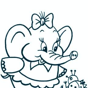 Раскраска Слоны Раскраска Слоны