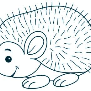 Раскраска Ежик Раскраска Ежик