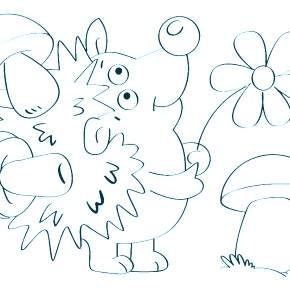 Раскраска Ежик Раскраска Ежик