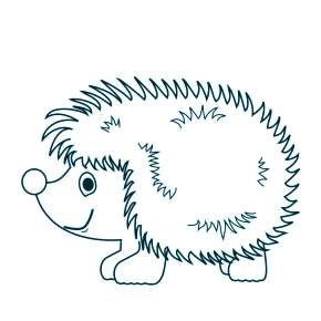 Раскраска Ежик Раскраска Ежик