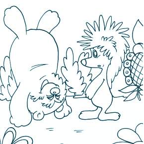 Раскраска Ежик Раскраска Ежик