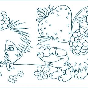 Раскраска Ежик Раскраска Ежик