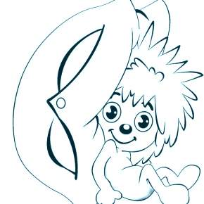 Раскраска Ежик Раскраска Ежик