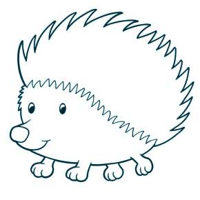 Раскраска Ежик Раскраска Ежик