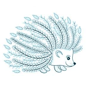 Раскраска Ежик Раскраска Ежик