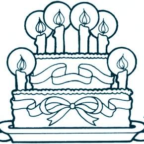 Раскраска Торт Раскраска Торт