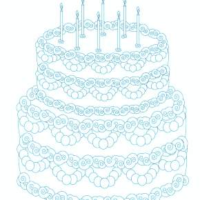 Раскраска Торт Раскраска Торт