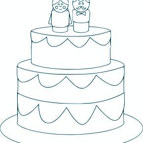 Раскраска Торт Раскраска Торт