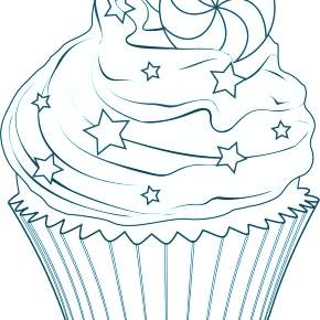 Раскраска Торт Раскраска Торт