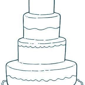 Раскраска Торт Раскраска Торт