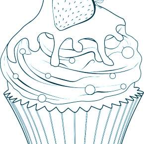 Раскраска Торт Раскраска Торт