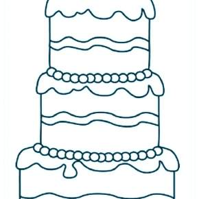Раскраска Торт Раскраска Торт