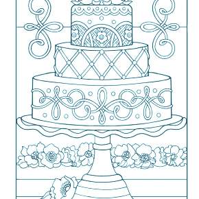 Раскраска Торт Раскраска Торт