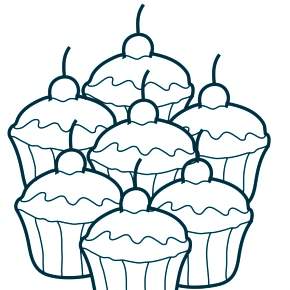 Раскраска Торт Раскраска Торт