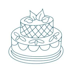 Раскраска Торт Раскраска Торт