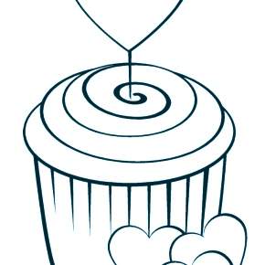 Раскраска Торт Раскраска Торт
