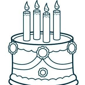 Раскраска Торт Раскраска Торт