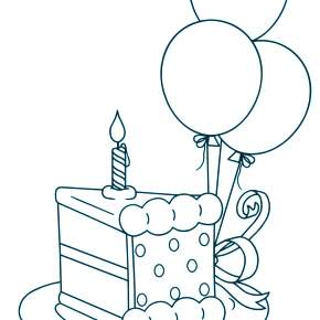 Раскраска Торт Раскраска Торт