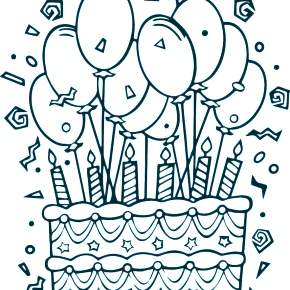 Раскраска Торт Раскраска Торт