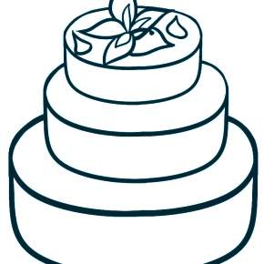 Раскраска Торт Раскраска Торт