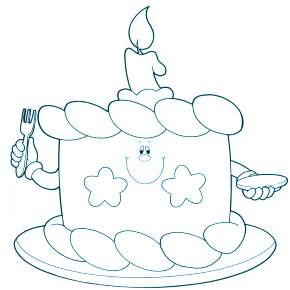 Раскраска Торт Раскраска Торт