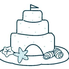 Раскраска Торт Раскраска Торт