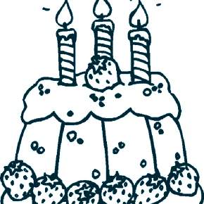 Раскраска Торт Раскраска Торт