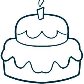 Раскраска Торт Раскраска Торт
