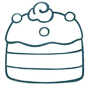 Раскраска Торт Раскраска Торт